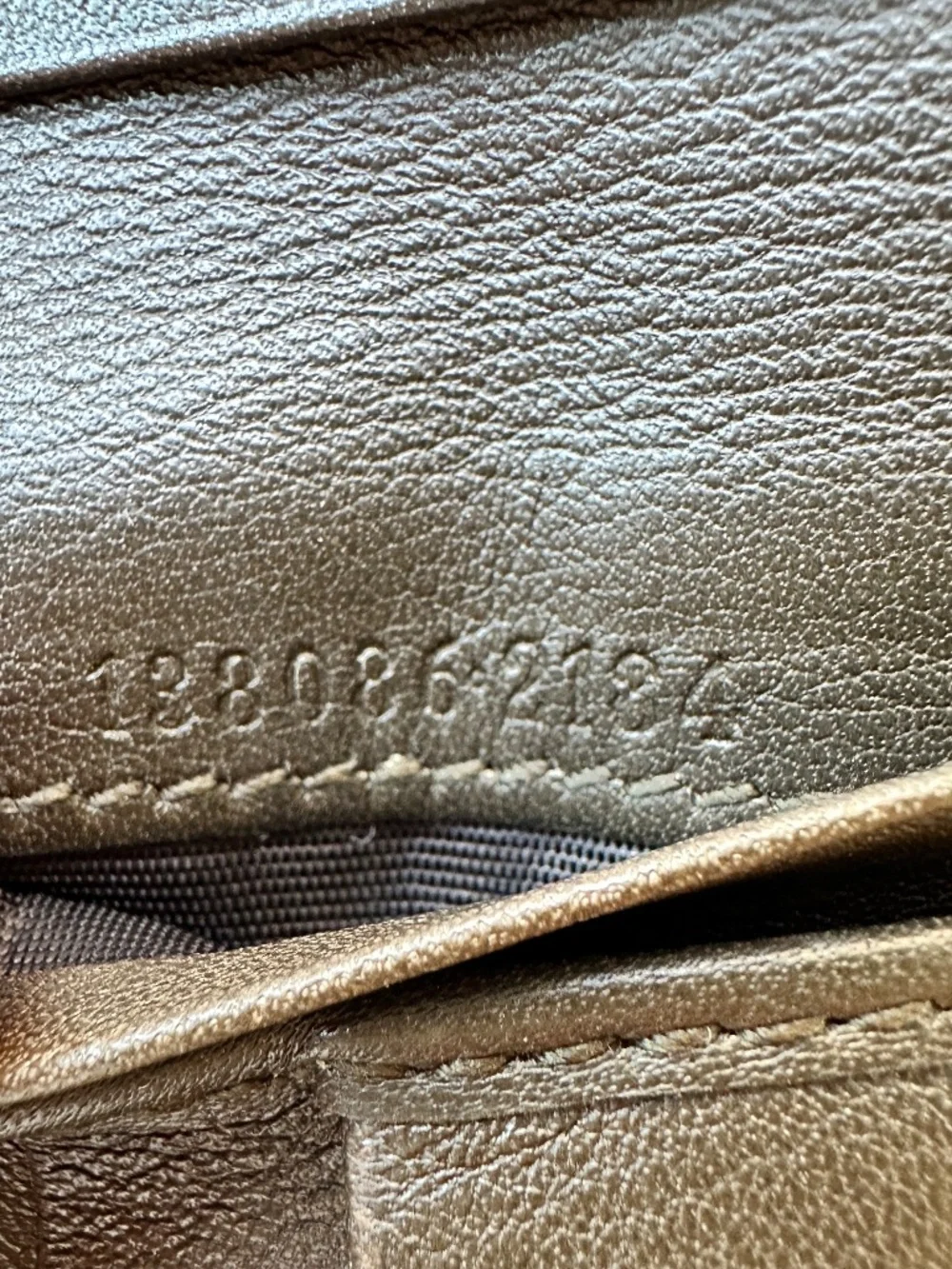 Gucci GG Logo Pattern Bifold Wallet Mens Brown